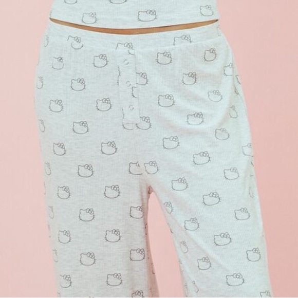 NEW Hello Kitty Pajama Pants Gray - Picture 9 of 10